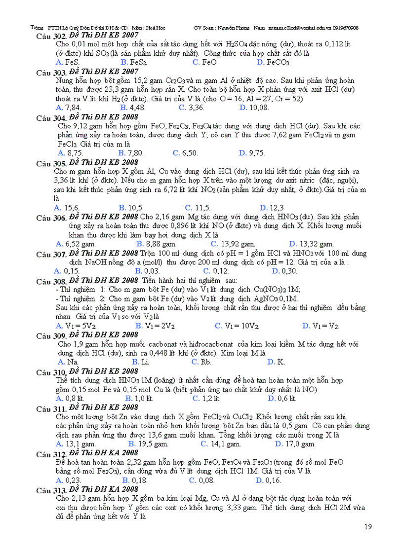 image for page Các bài toán quan trọng và cơ bản của hóa học vô cơ