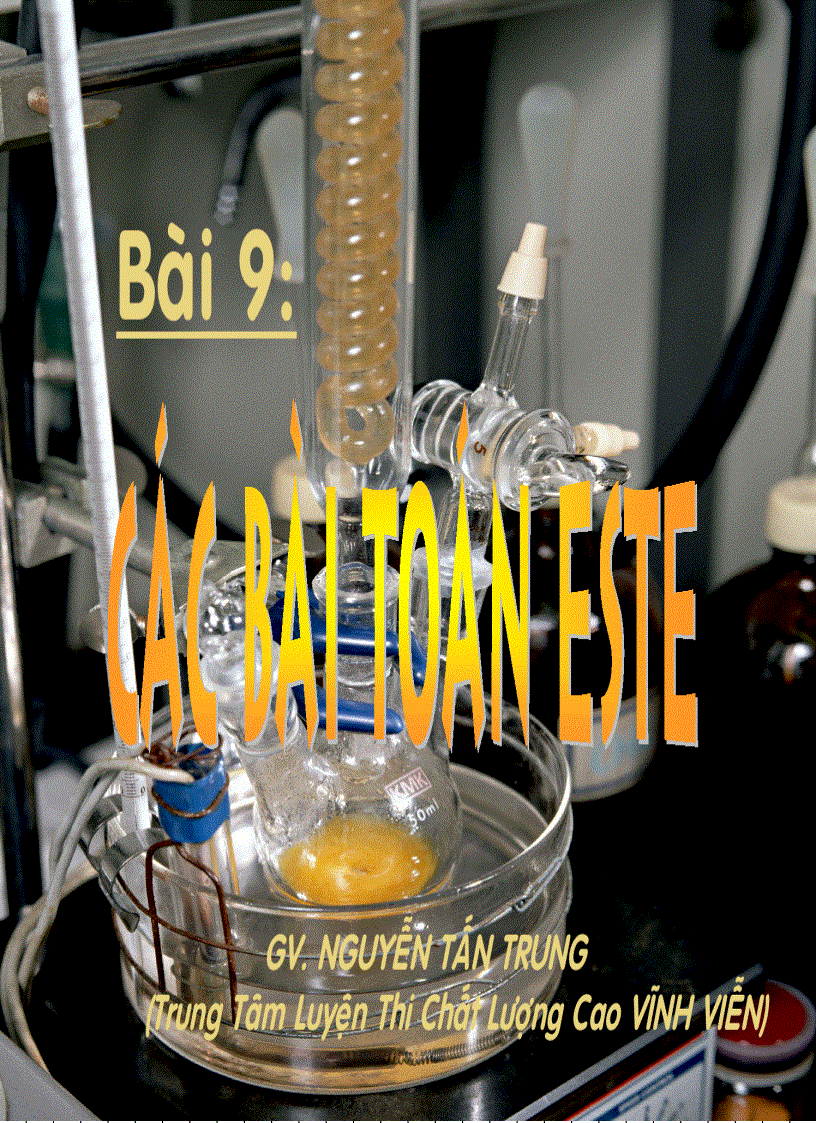 image for page Các BT este