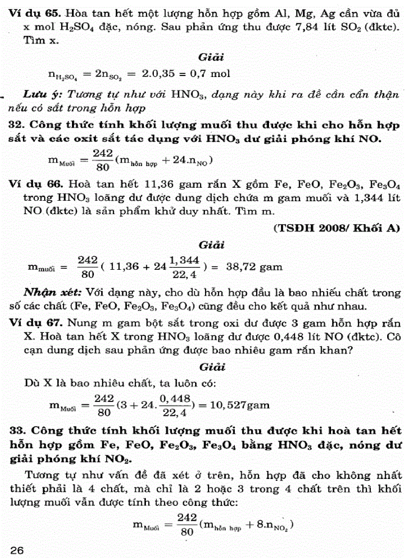 image for page Các công thức giải nhanh trắc nghiệm hóa học