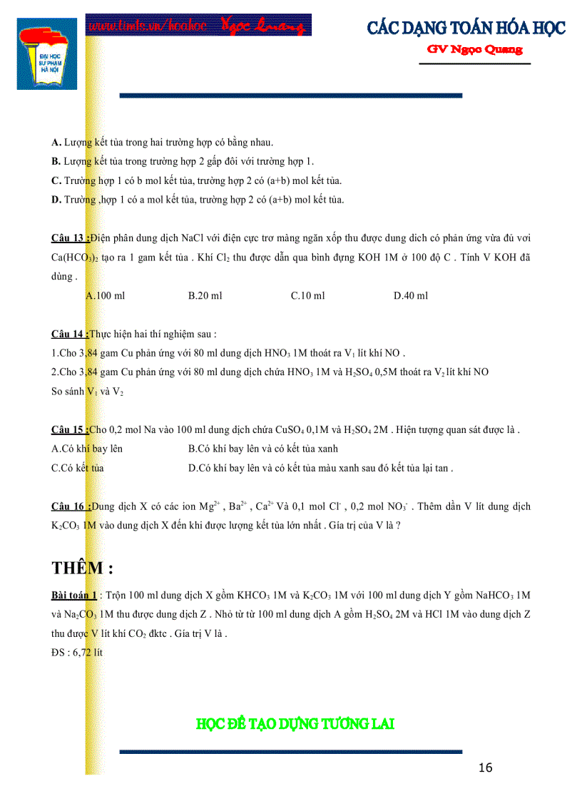 image for page Các dạng toán hóa học