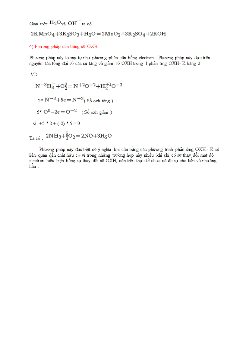 image for page Các phương pháp cân bằng hóa học