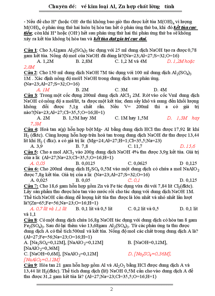 image for page Các phương pháp giải bài tập về Kim loại