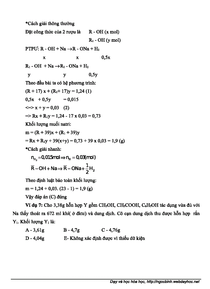 image for page Các phương pháp giúp giải nhanh bài tập hóa học
