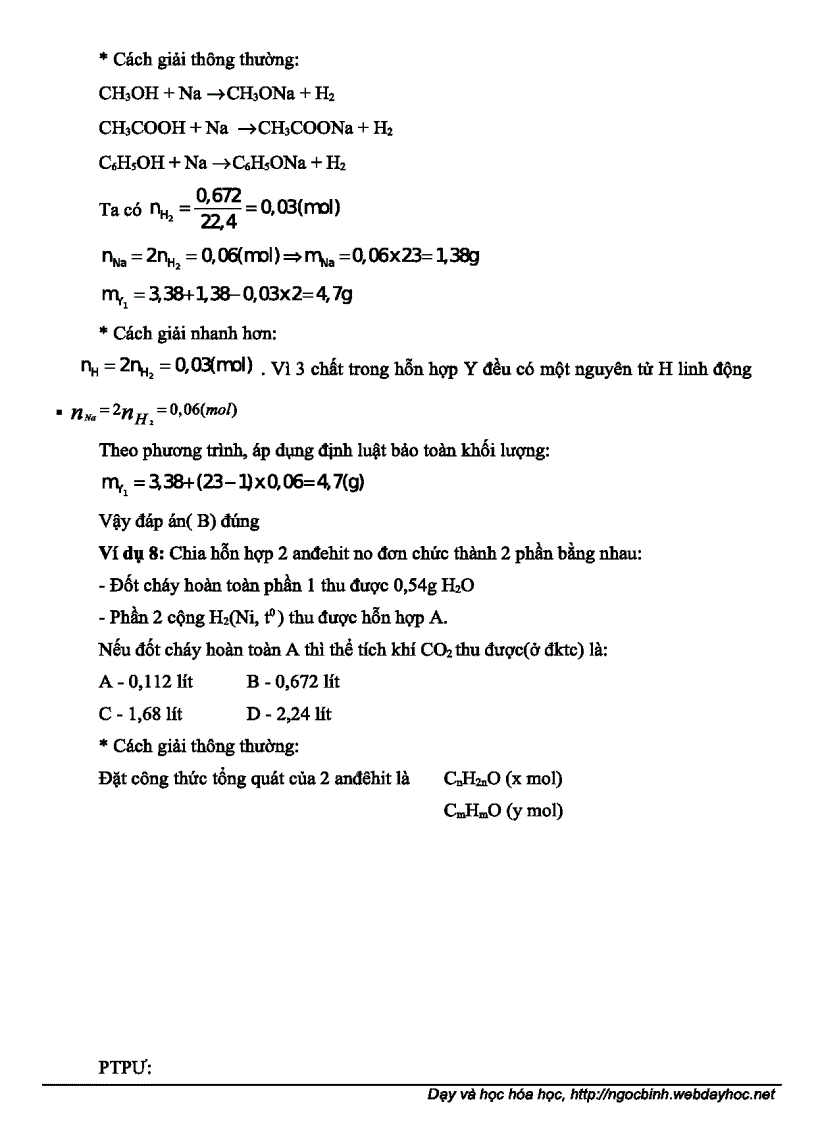 image for page Các phương pháp giúp giải nhanh bài tập hóa học