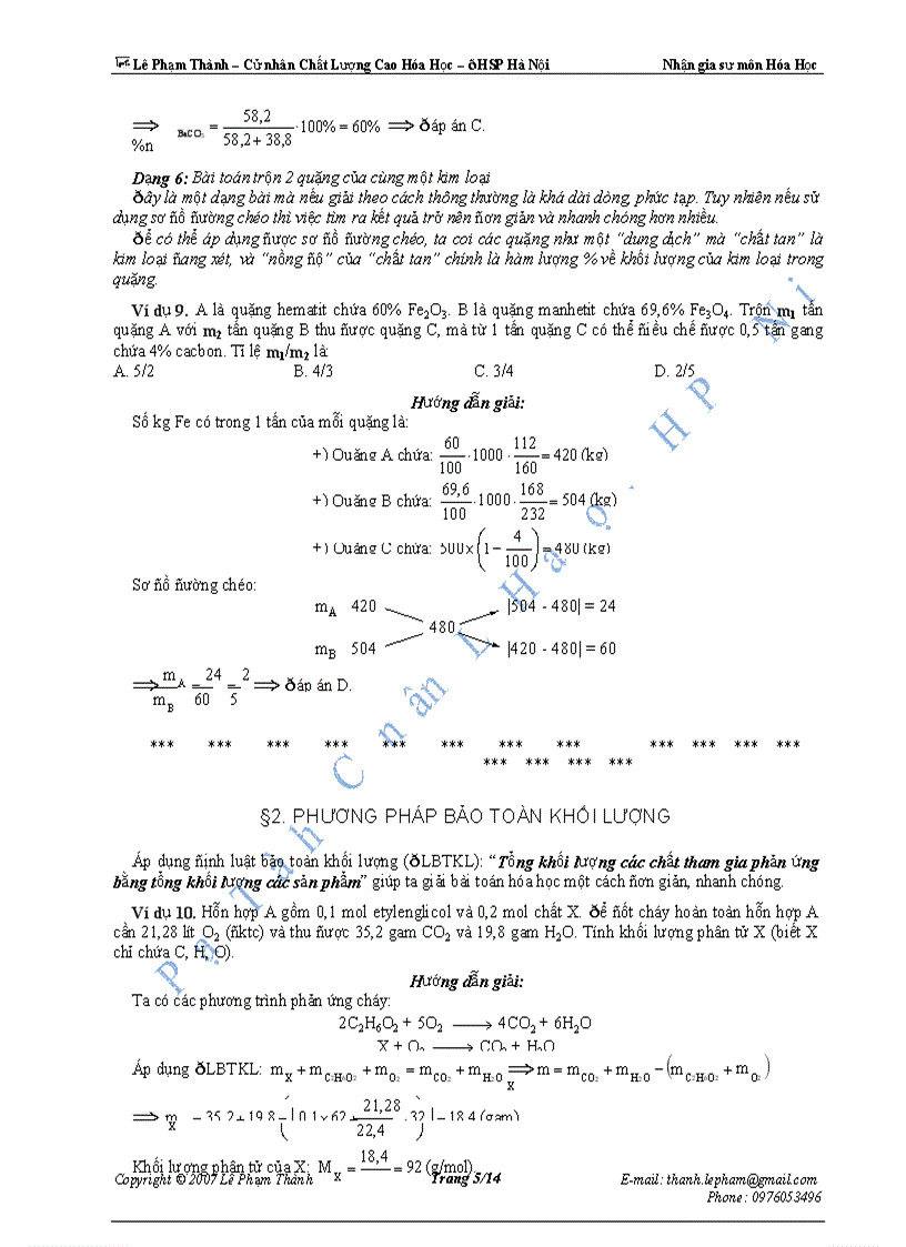 image for page Các phương pháp giúp giải nhanh các bài toán Hóa học