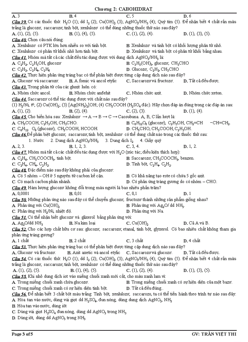 image for page Cacbohidrat 01 cơ bản