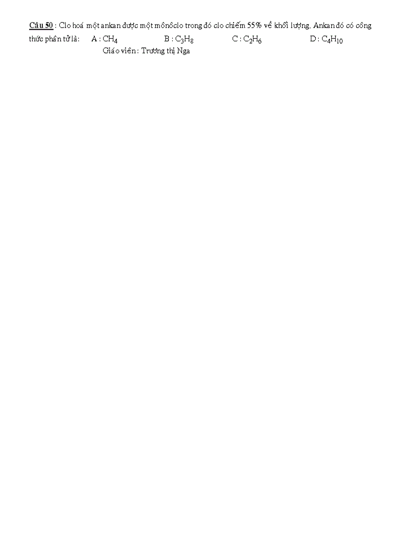 image for page Câu Hỏi Trắc Nghiệm Luyện Thi Đại Học Đề 9