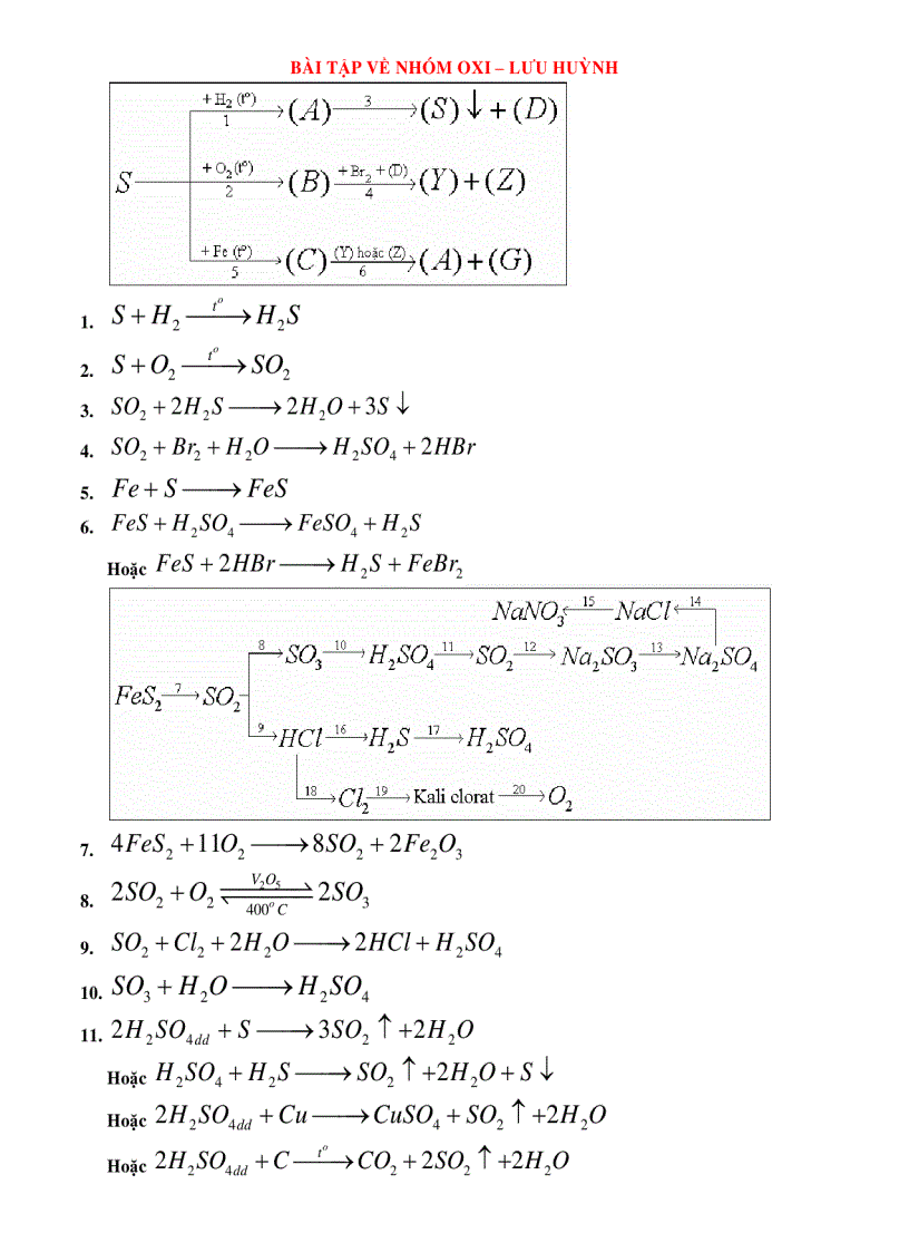 image for page Chuỗi phản ứng Oxi và Lưu huỳnh