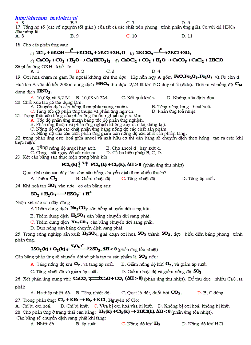 image for page Chuyên đề Hóa ôn TN số 2