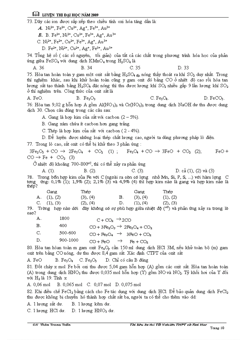 image for page CHUYÊN ĐỀ TN LTĐH Cr Fe Cu