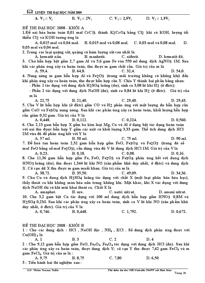 image for page CHUYÊN ĐỀ TN LTĐH Cr Fe Cu