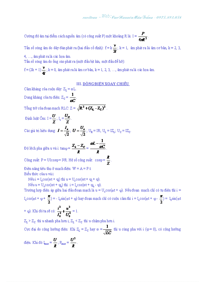 image for page Công thức vật lý lớp 12 cơ bản
