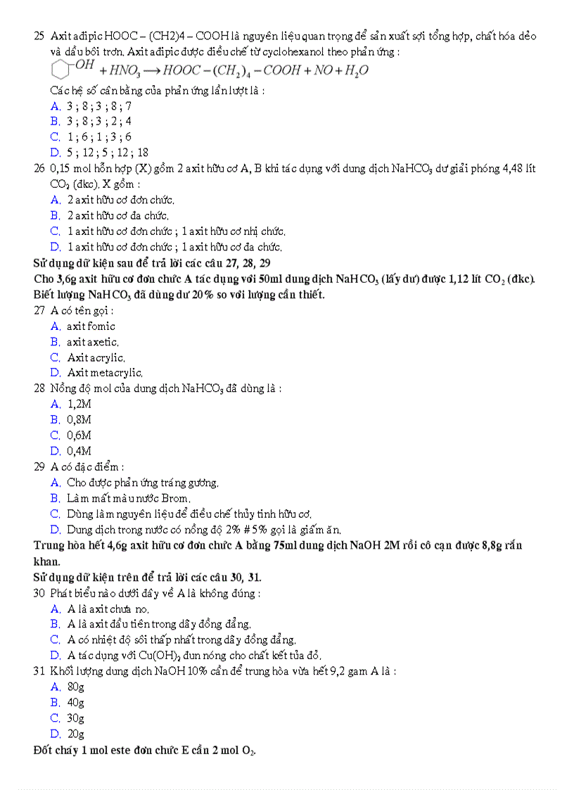 image for page Đề 4 Trắc nghiệm
