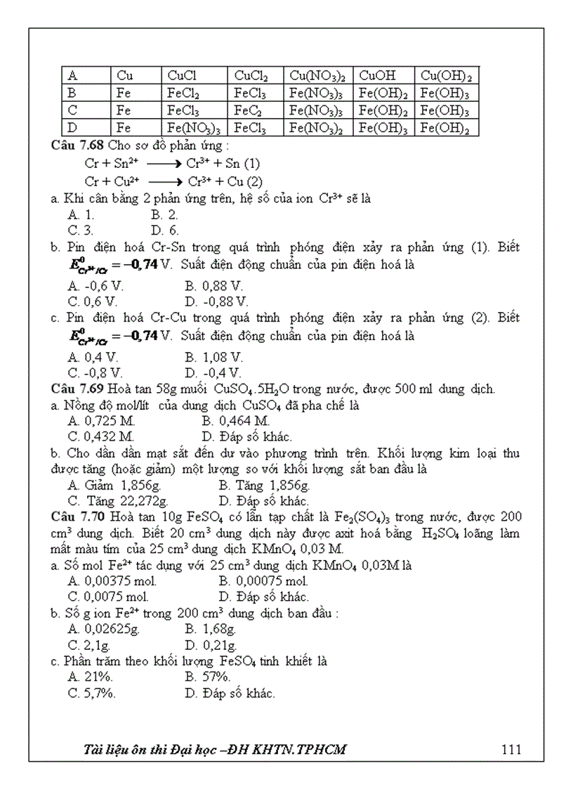 image for page Đề cương ôn thi hóa học 12