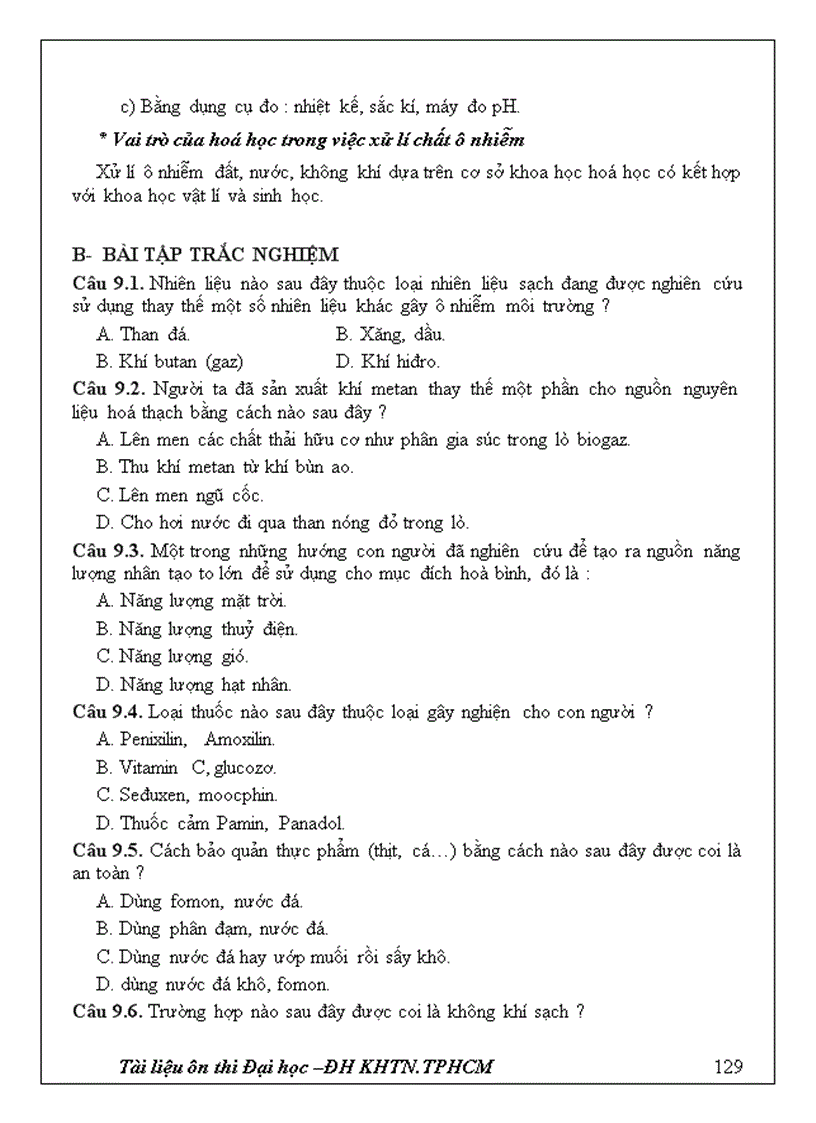 image for page Đề cương ôn thi hóa học 12