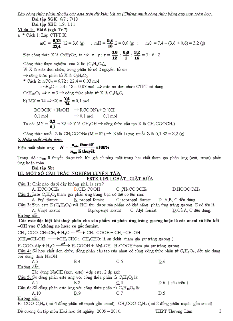 image for page Đề cương ôn thi Tốt nghiệp 2010