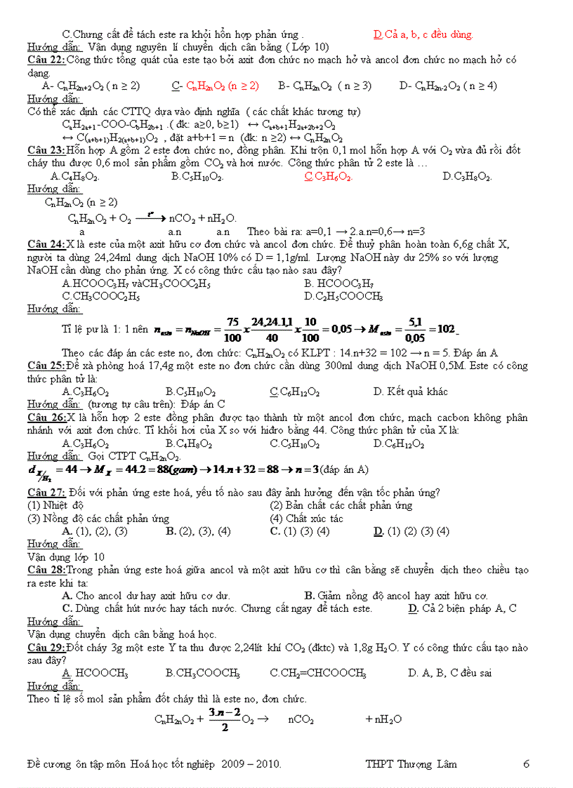 image for page Đề cương ôn thi Tốt nghiệp 2010