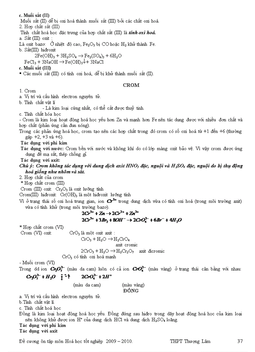 image for page Đề cương ôn thi Tốt nghiệp 2010