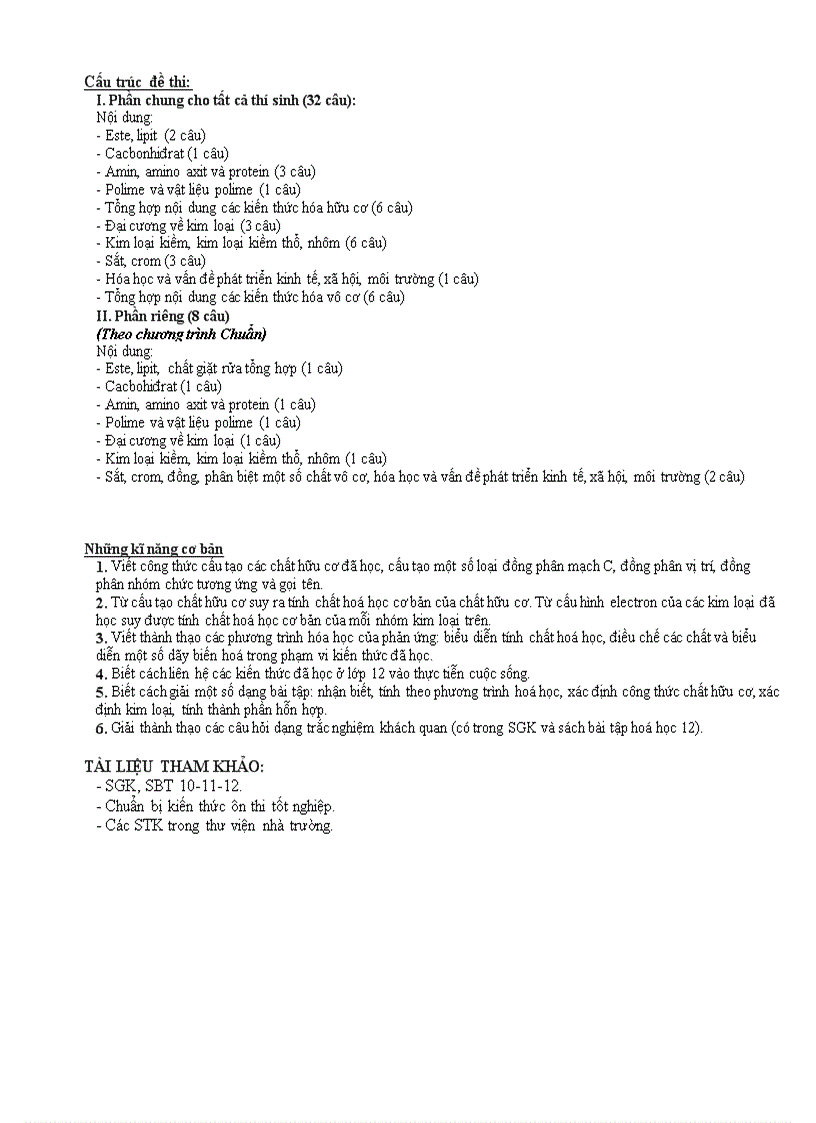 image for page Đề cương ôn thi tốt nghiệp