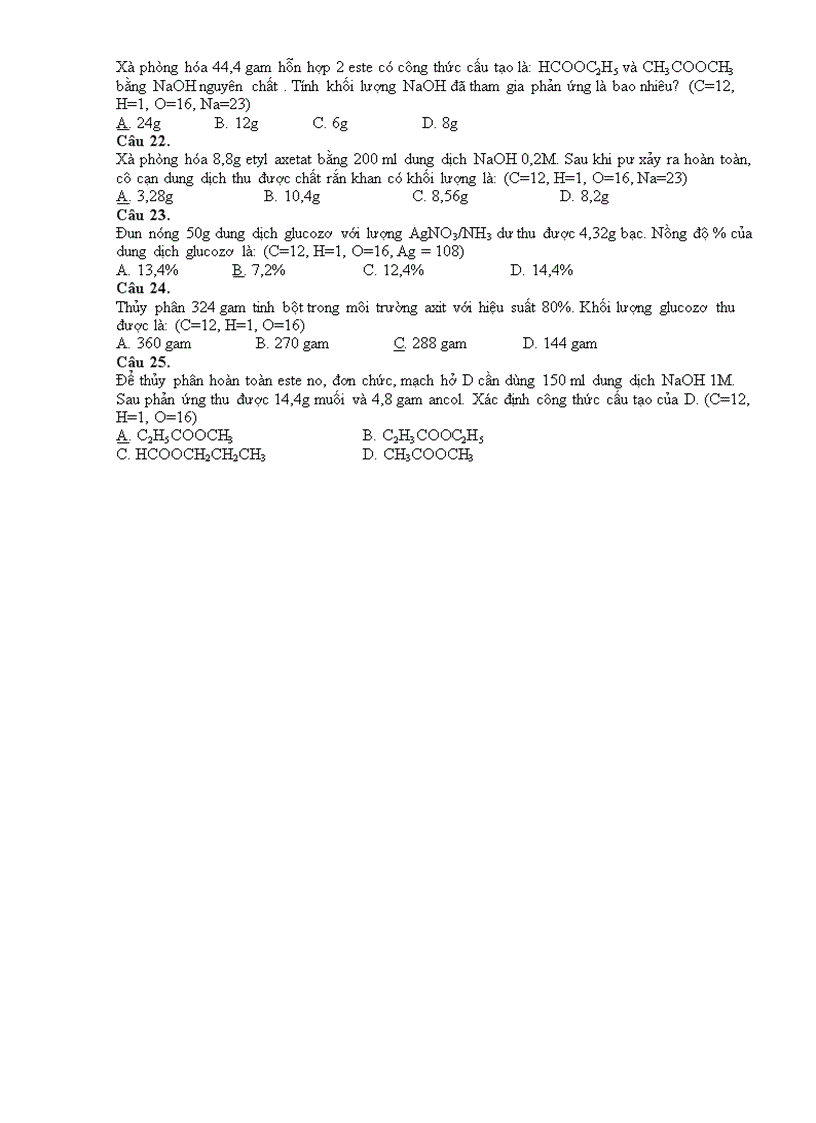 image for page Đề d a kiểm tra 1 tiết hóa 12 bài số 1