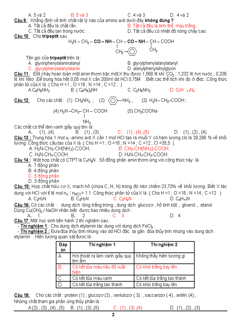 Đề đáp án kttt lần 1 12