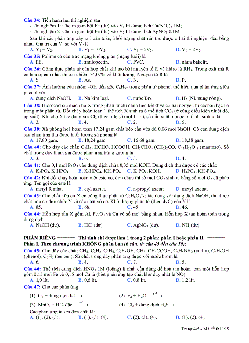 image for page Đề hóa khối b năm 2008