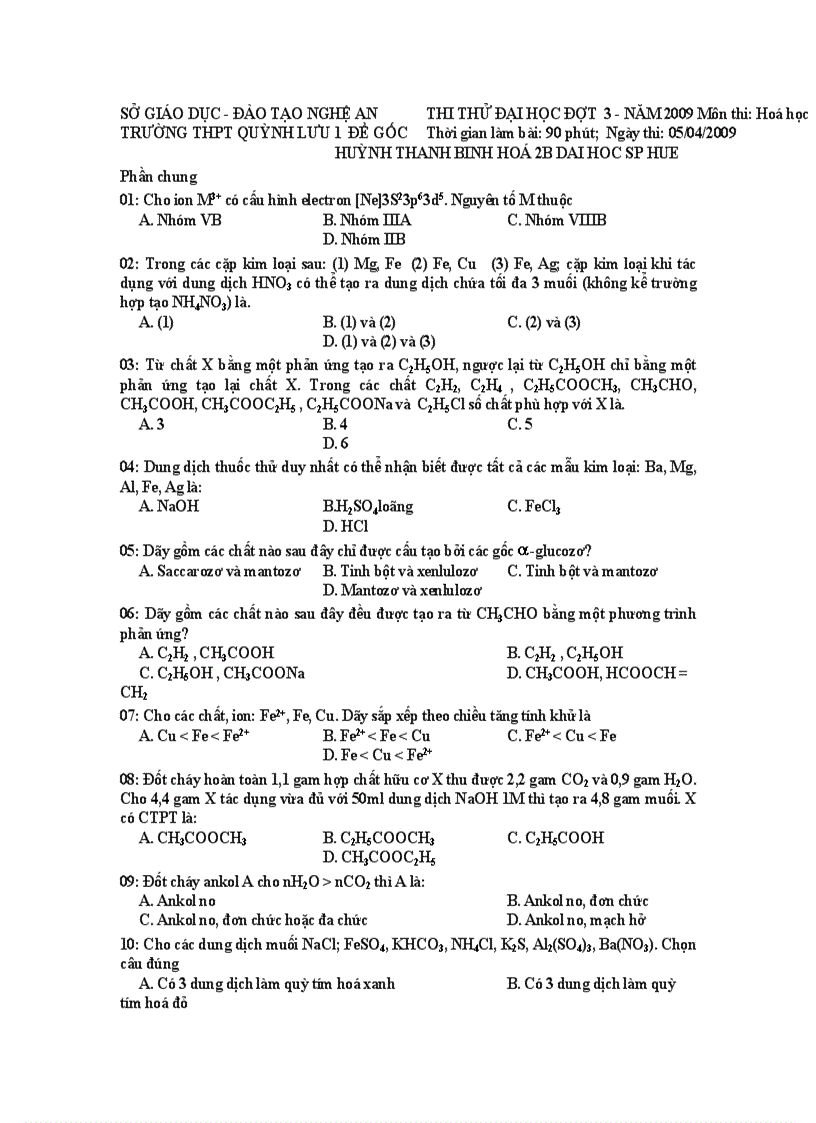 image for page De on thi dai hoc thu hoa hoc số 15 010