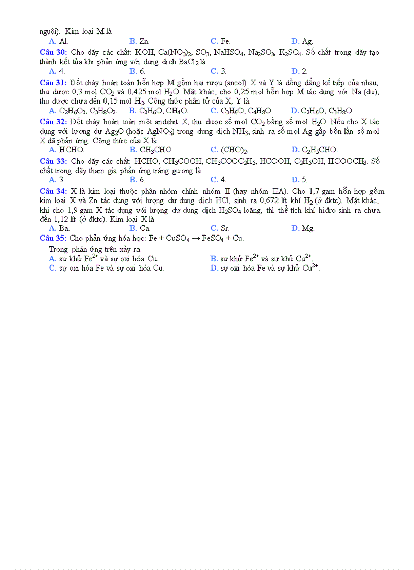 image for page Đề thi Đại học Hóa khối A B Cao đẳng 2007 và 2008 đáp án