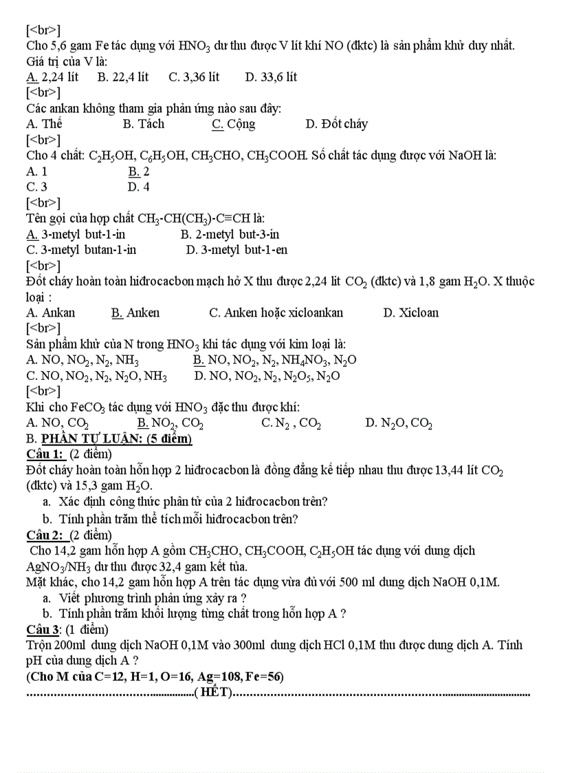 image for page Đề thi lại hóa 11 cb