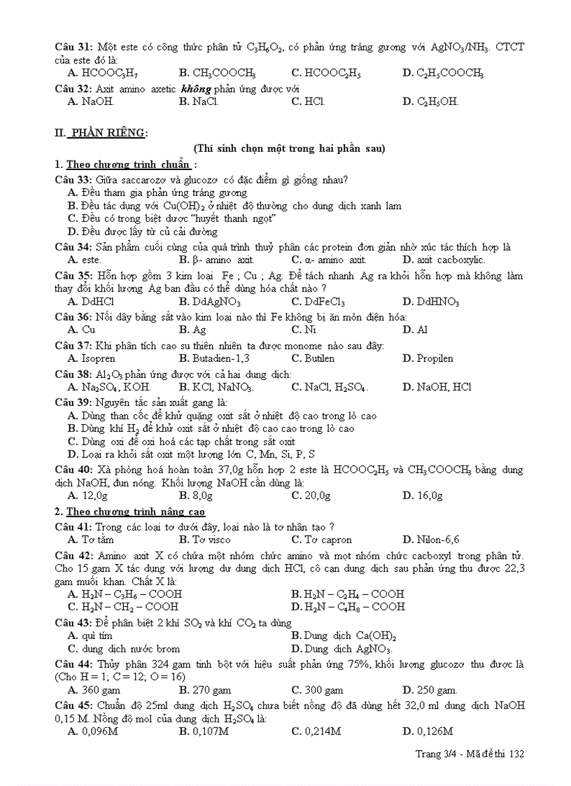 image for page Đề thi tham khảo 2011