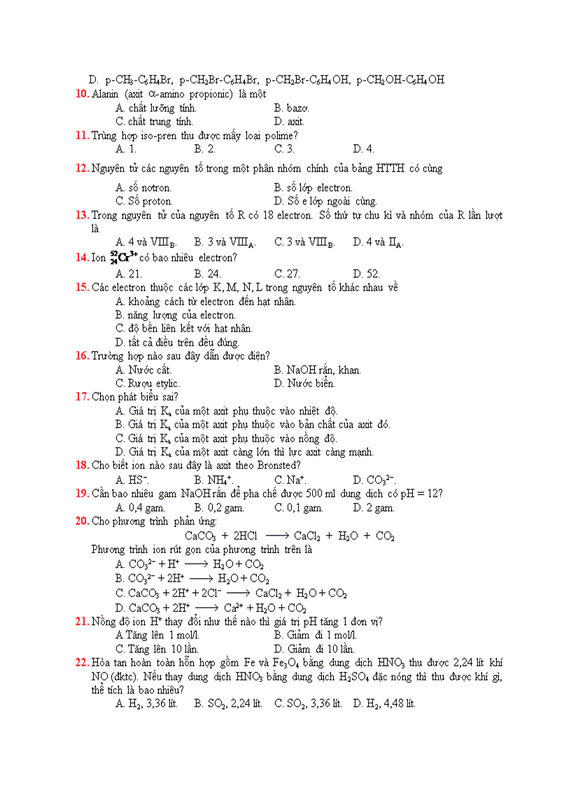 image for page Đề thi thử đại học 2009 đáp án