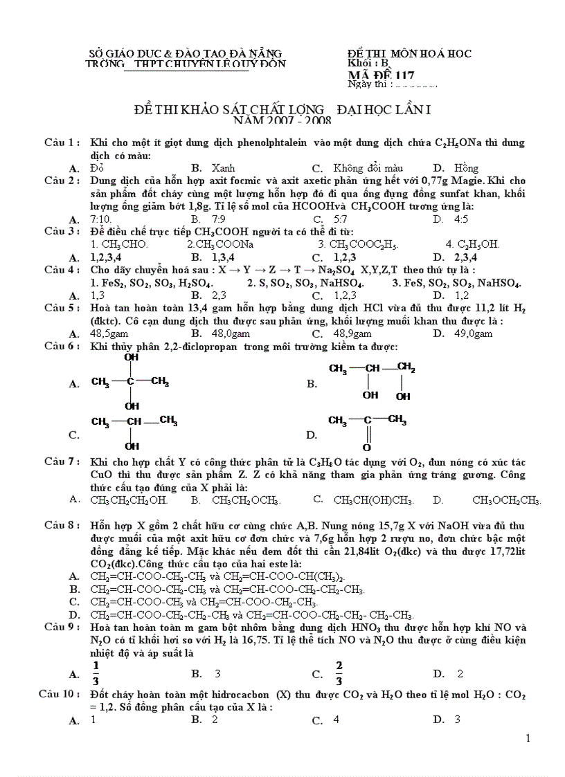 image for page Đề thi thử đại học khối b