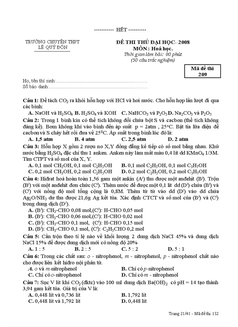 image for page Đề thi thử đh 2008 lê quý đôn quảng trị