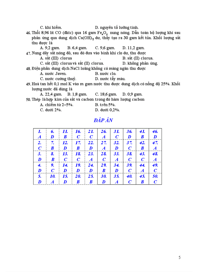 image for page Đề thi thử ĐH 2009 đáp án