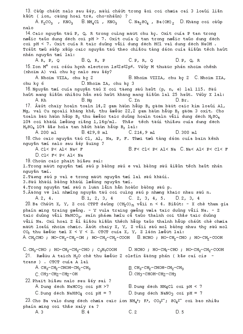 image for page ĐỀ THI THỬ ĐH 4 mã đề