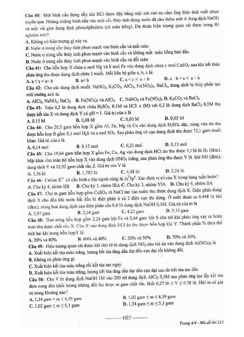 image for page Đề thi thử ĐH ĐA Chuyên ĐHSPHN lần 2