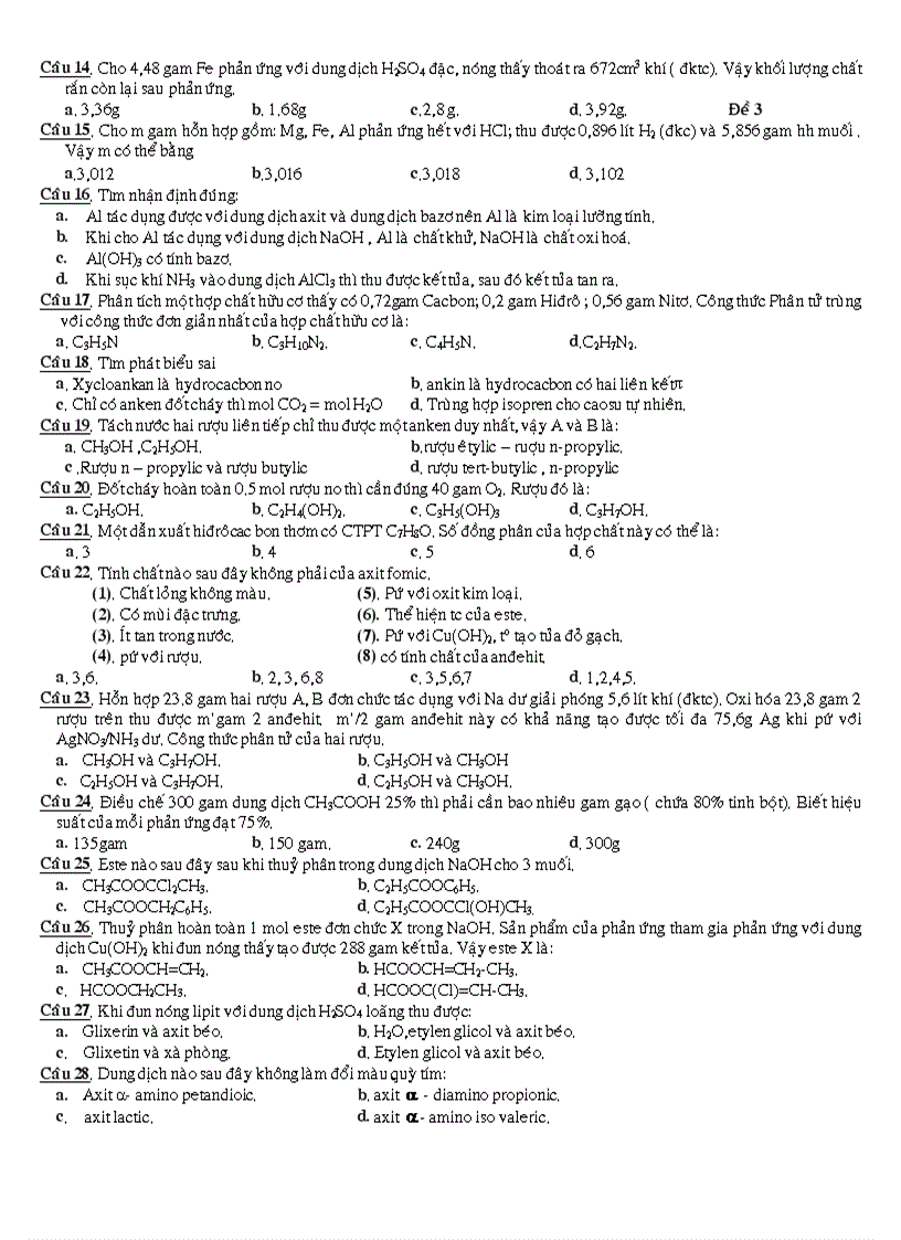 image for page Đề thi thử đh hóa 2011 số 5