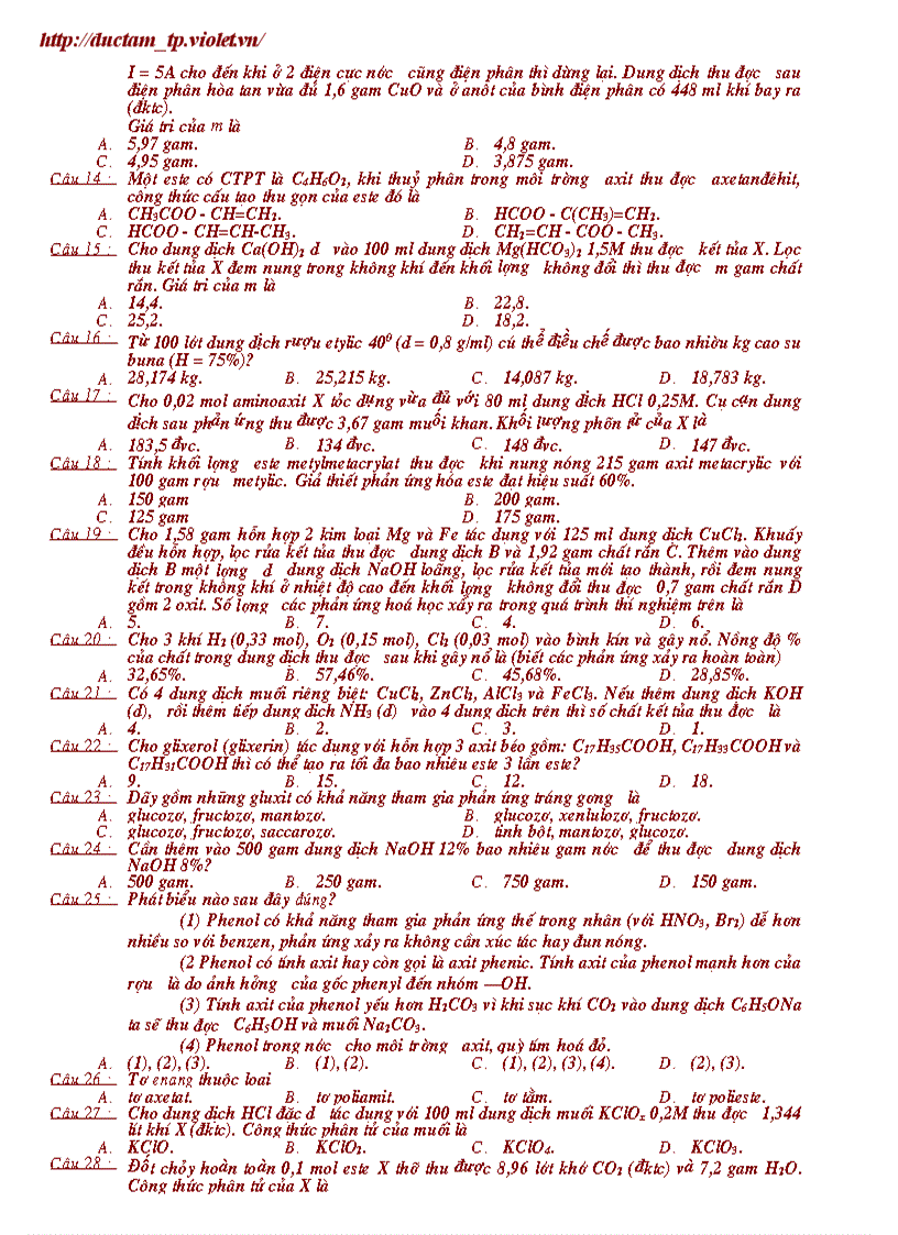 image for page Đề thi thử đh hóa 2011 số 7