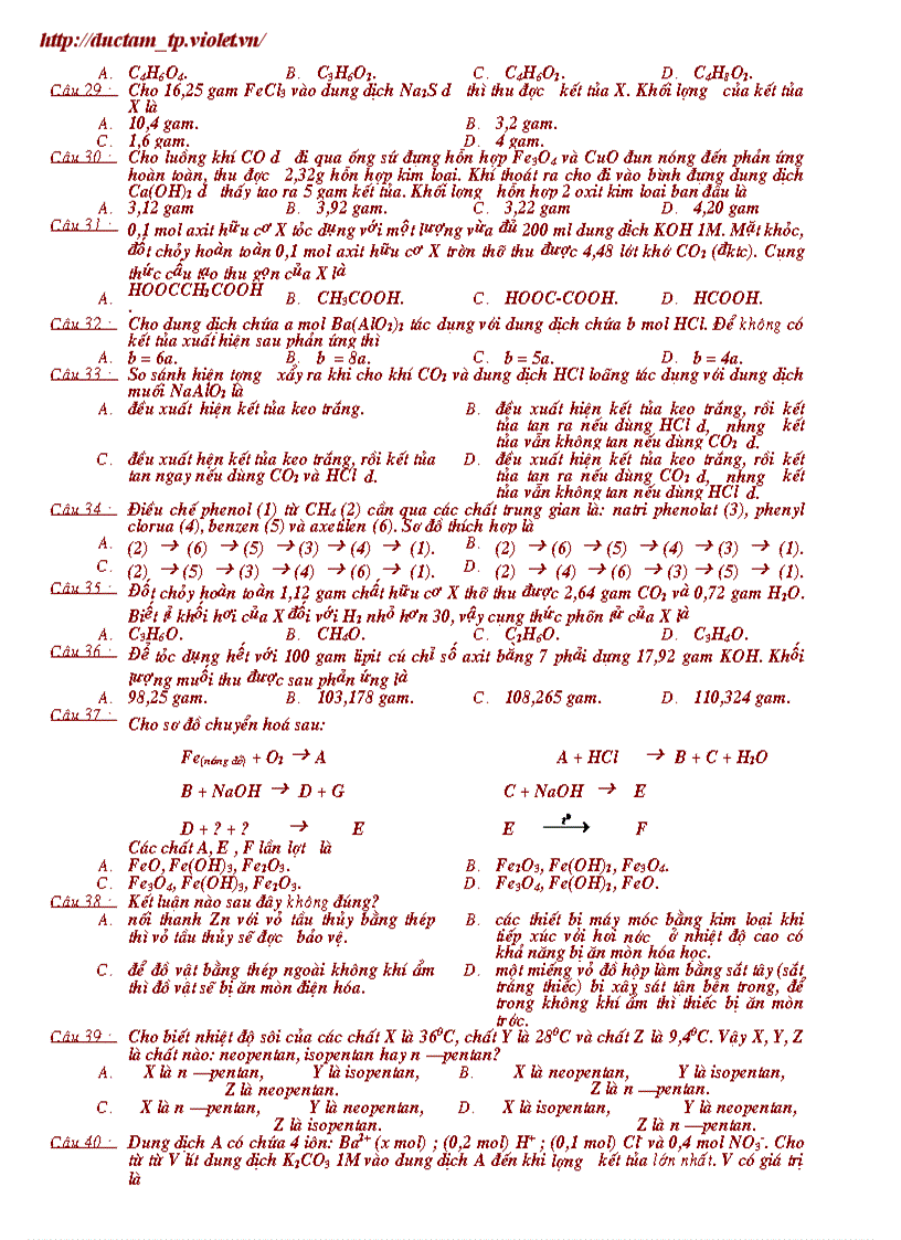 image for page Đề thi thử đh hóa 2011 số 7