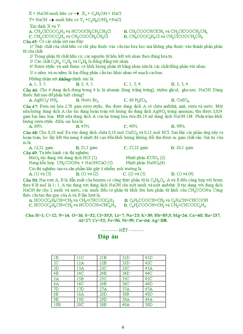 image for page Đề thi thử ĐH Hóa số 2