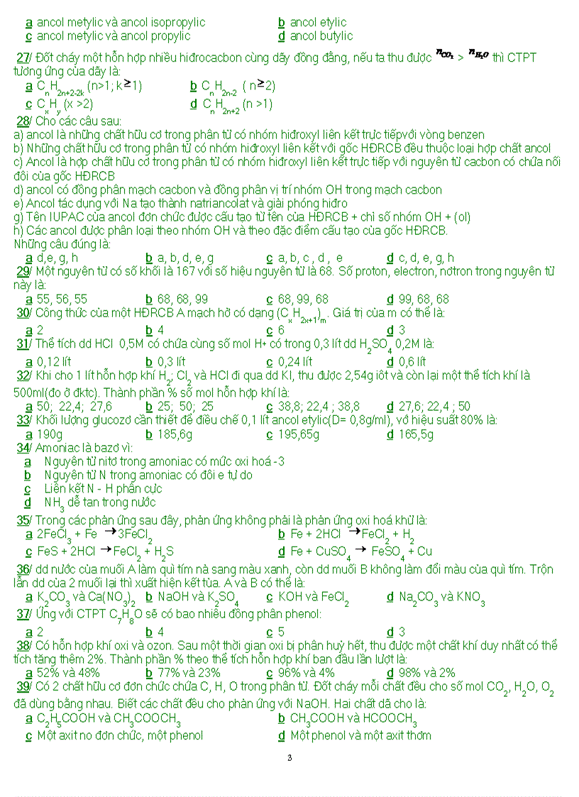 Đề thi thử ĐH Hóa số 7