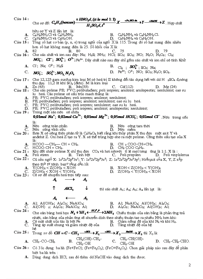 image for page Dề thi thử ĐH tháng 4 2009 có ĐA