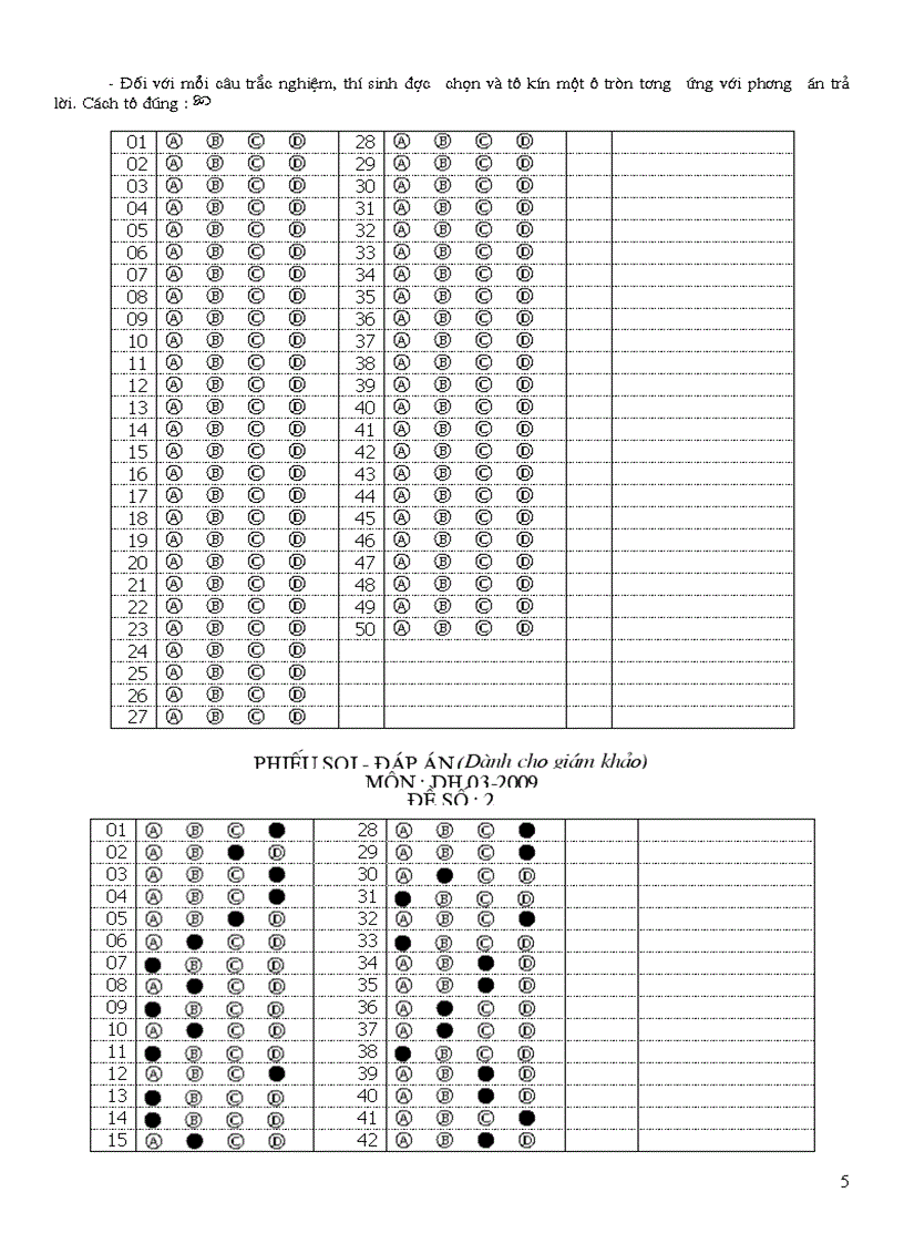 image for page Dề thi thử ĐH tháng 4 2009 có ĐA