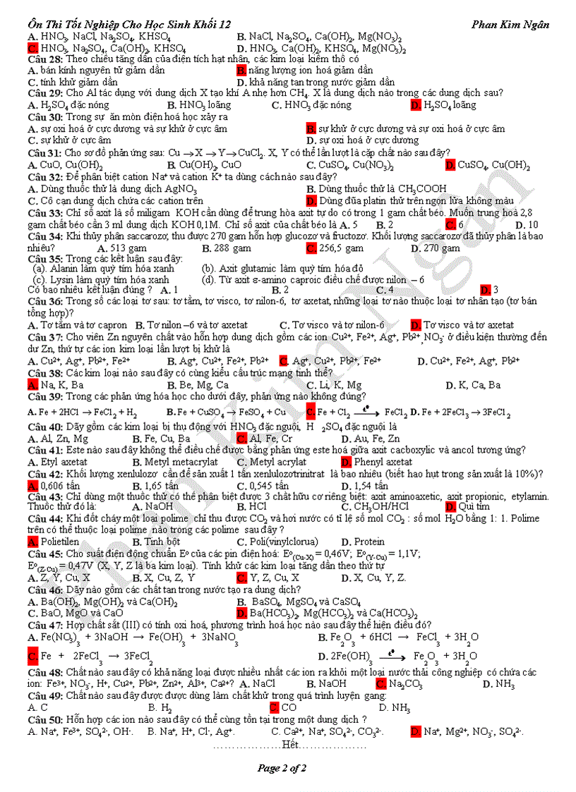 image for page Đề Thi Thử Tốt nghiệp THPT Có Đáp án