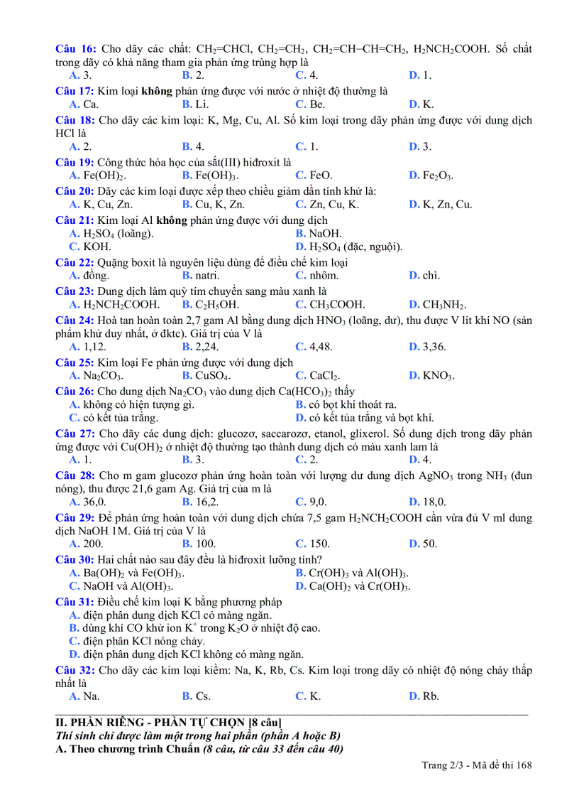 image for page Đề Thi TN THPT 2010