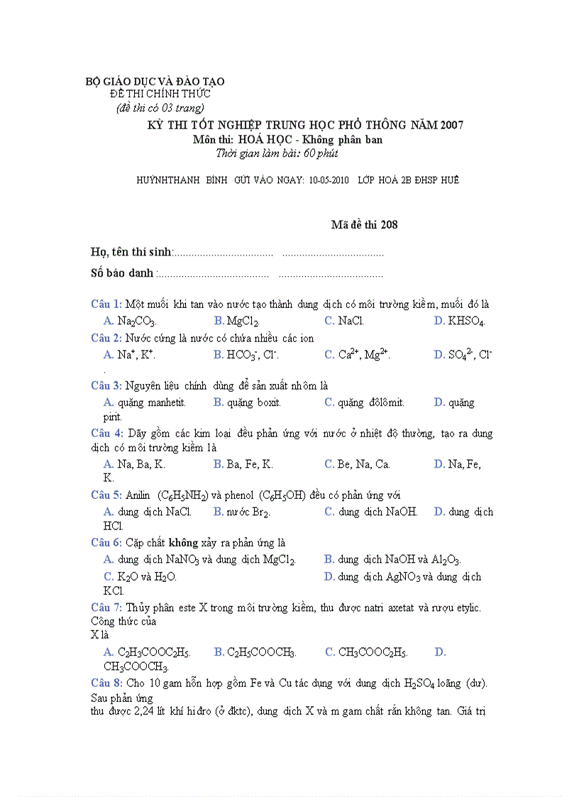 image for page Đề thi tốt nghiệp đáp án