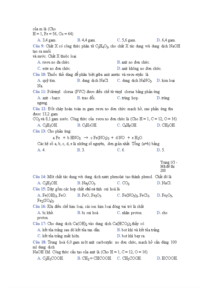 image for page Đề thi tốt nghiệp đáp án