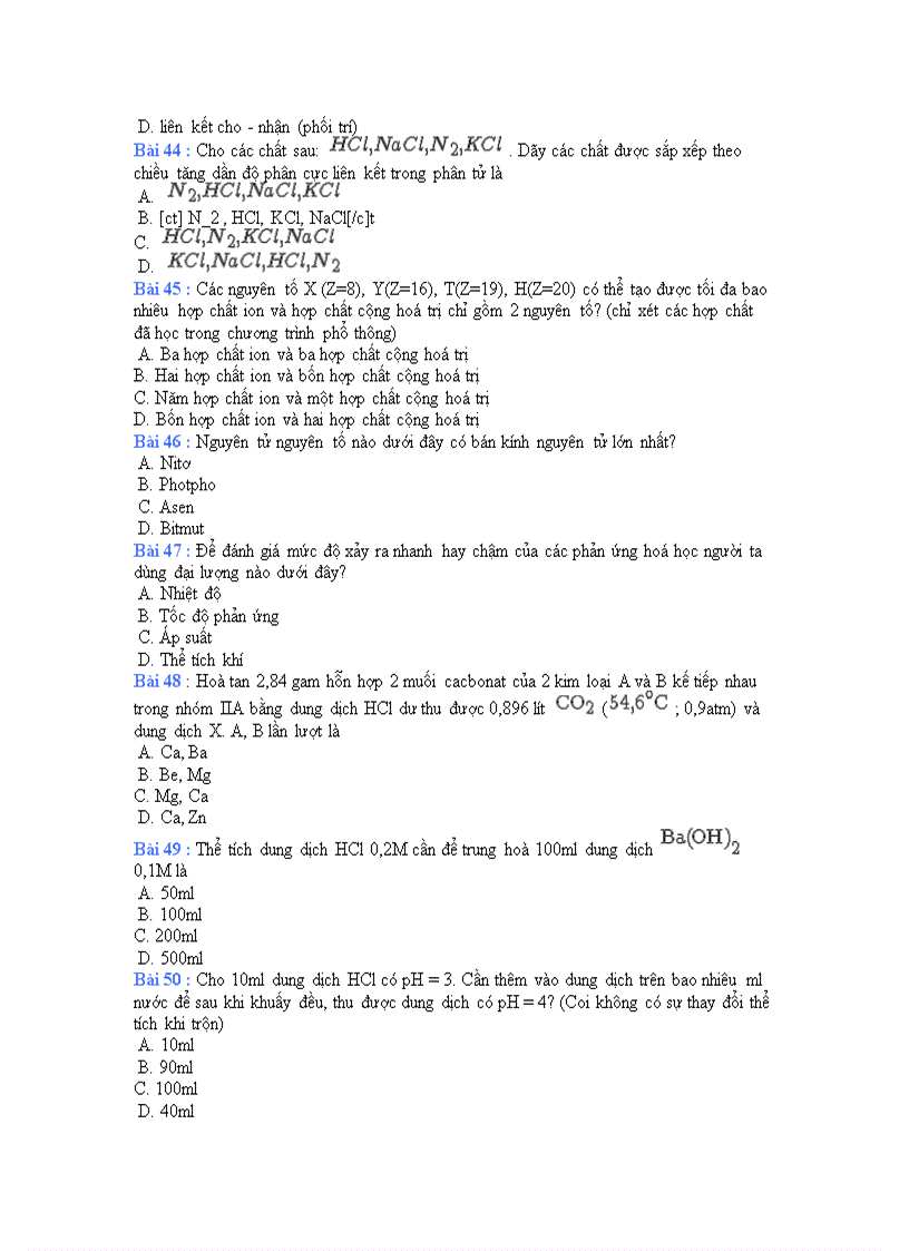 image for page Đề tổng hợp vô cơ và hữu cơ số 1