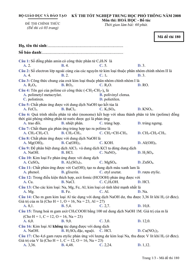 image for page DeCt HoaBt M180 TN THPT 2008