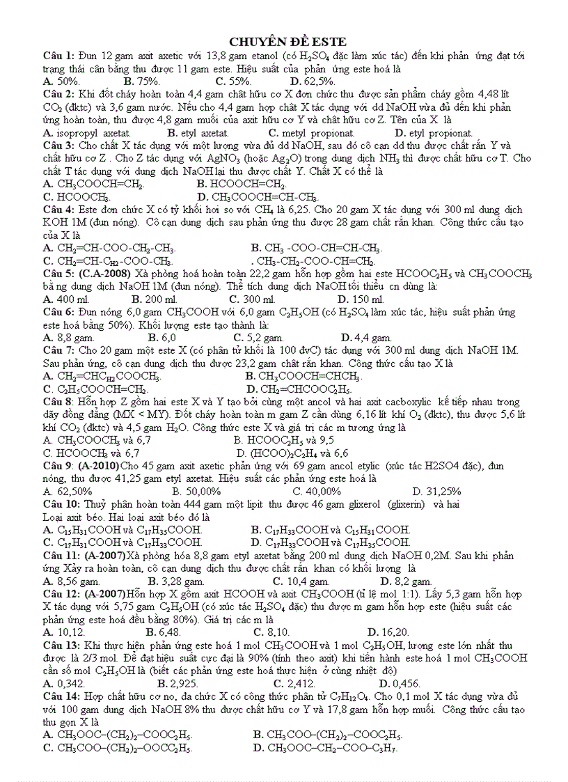 image for page ESTE thi dai hoc